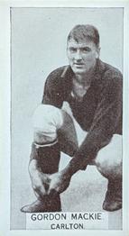 1933 Wills's Victorian Footballers (Small) #8 Gordon Mackie Front